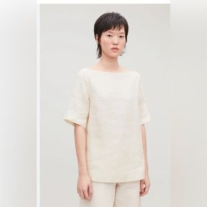 COS linen boatneck top